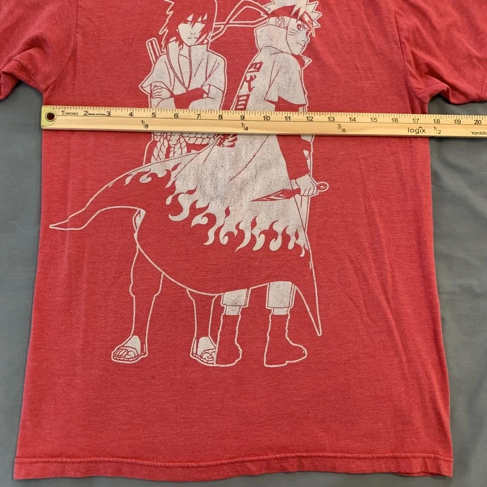 Naruto Shippuden Shirt Mens Small Red Ripple Junction Sasuke Naruto Tee Anime‎
